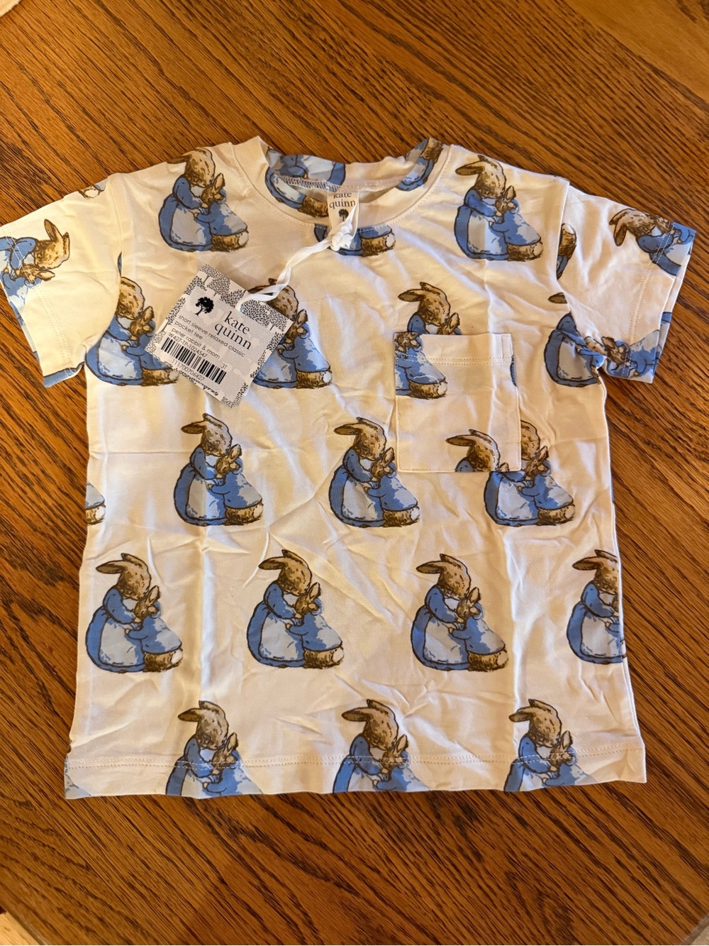 NWT 3T Kate Quinn tee shirt peter rabbit & mom bamboo t-shirt Beatrix Potter